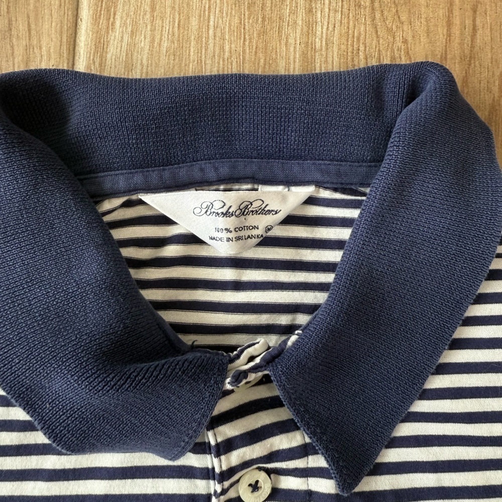Brooks Brother Striped Piqué Slim Fit Polo - Picture 4 of 5